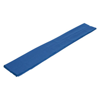 Sport-Tec - 120 cm - Teleskop Sichtschutz Trennwand Raumteiler mit Vorhang (Blau)